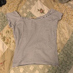 Cute off the shoulder shirt from Hollister.